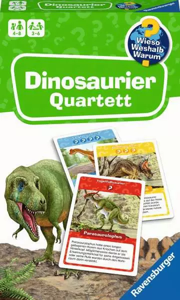 Wieso? Weshalb? Warum? Dinosaurier Quartett - Reisespiel ab 4 Jahren