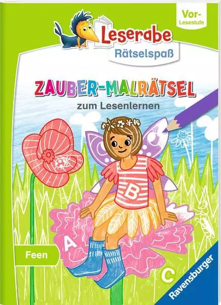 Leserabe Rätselspaß - Zauber-Malrätsel zum Lesenlernen: Feen (Vor-Lesestufe)