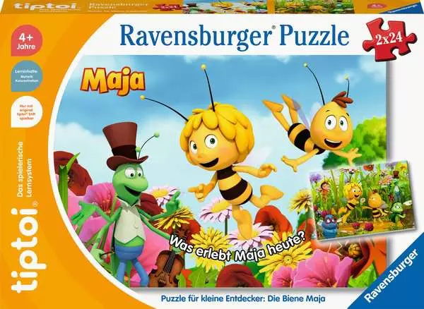 Kinderpuzzle ab 4 Jahren - Puzzle für kleine Entdecker: Die Biene Maja - 24 Teile