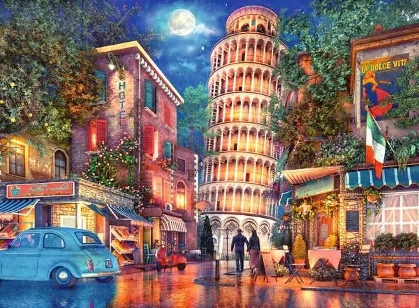 Puzzle 500 Teile - Abends in Pisa