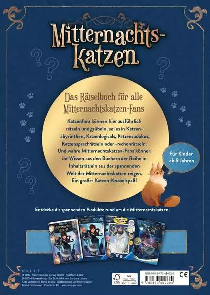 Mitternachtskatzen: Das große Rätselbuch