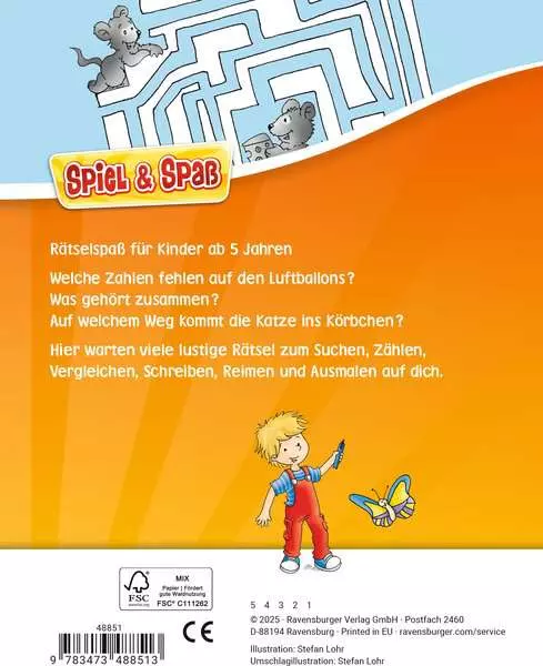 Spiel & Spaß - Vorschul-Rätselspaß für unterwegs