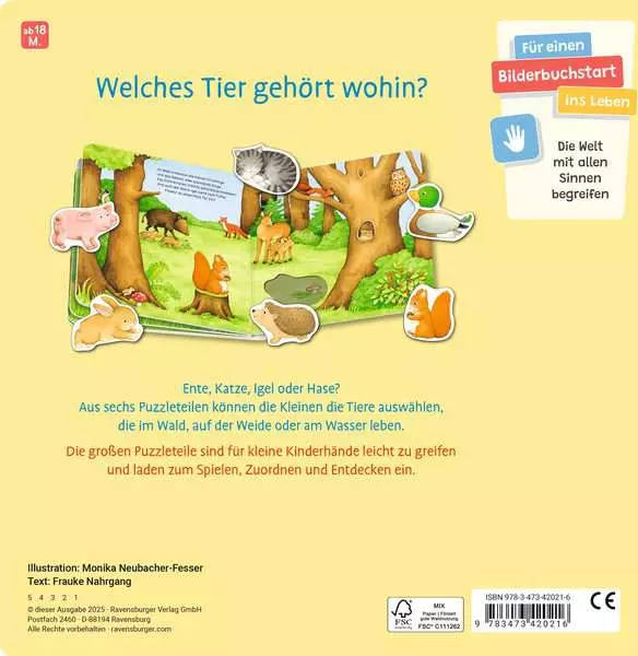 Mein liebstes Puzzle-Spielbuch - Tiere