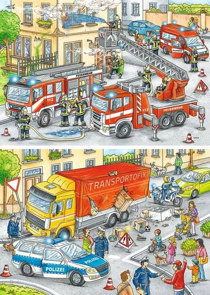 Kinderpuzzle ab 4 Jahren - Helden im Einsatz - 24 Teile