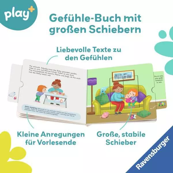 Play+ Mein erstes Schiebebuch Gefühle - ab 18 Monate