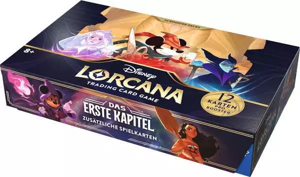 Disney Lorcana Trading Card Game: Das Erste Kapitel - Booster Display mit 24 Booster Packs (Deutsch)