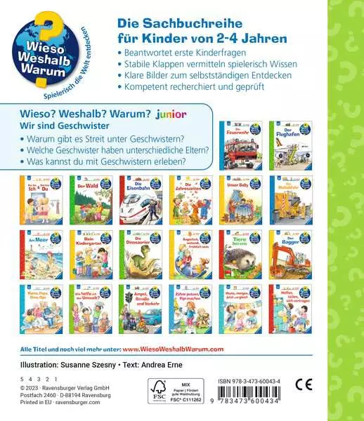 Ravensburger Wieso? Weshalb? Warum? junior. Band 29 - Wir sind Geschwister