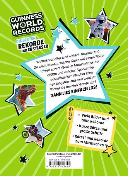 Guinness World Records für Erstleser - Die besten Rekorde für Erstleser