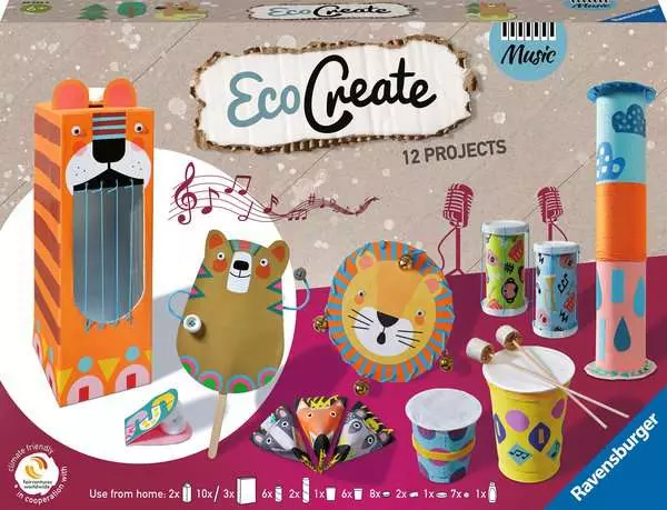 EcoCreate Maxi - Kreiere deine Musik - Bastelset für Kinder ab 6 Jahren