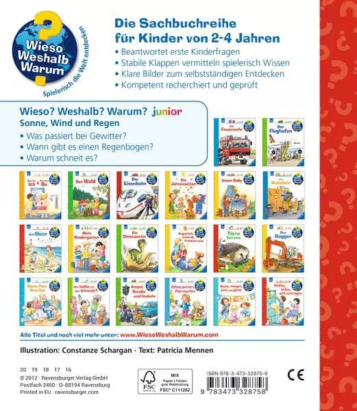 Ravensburger Wieso? Weshalb? Warum? junior Band 47 - Sonne. Wind und Regen