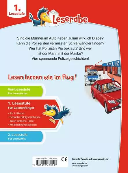 Leserabe 1. Lesestufe - Polizeigeschichten