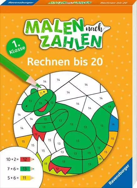 Malen nach Zahlen - 1. Klasse: Rechnen bis 20