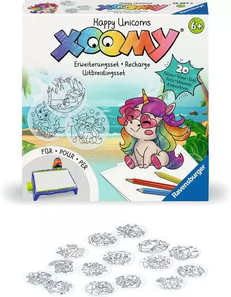 Xoomy Refill Erweiterungsset - Fröhliche Einhörner