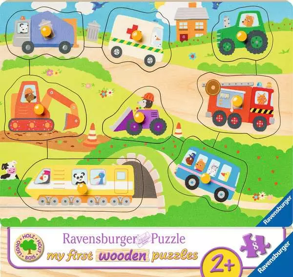 Kinderpuzzle ab 2 Jahren - Lieblingsfahrzeuge - 8 Teile