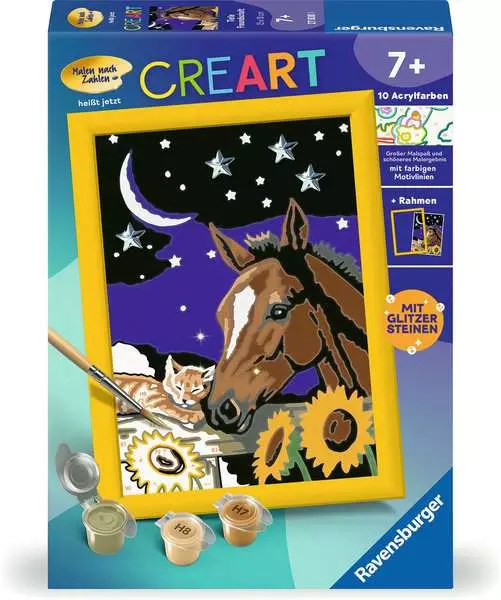 CreArt Tiefe Freundschaft - Malen nach Zahlen für Kinder ab 7 Jahren