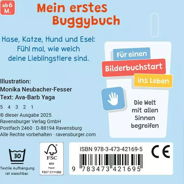 Mein erstes Buggybuch: Fühl mal! Lieblingstiere