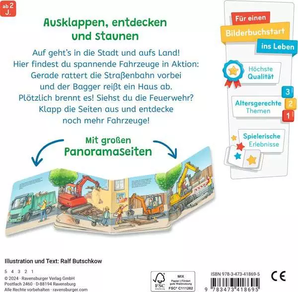 Klapp aus und schau! Viele. viele Fahrzeuge