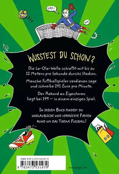 Verrückte Fakten - Verrückte Fakten für coole Jungs. Fußball-Edition