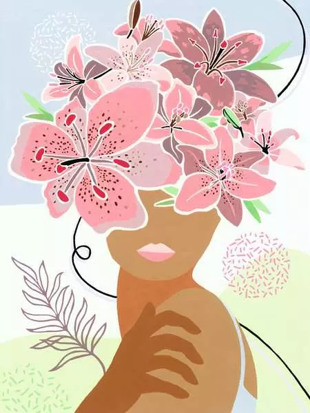 CreArt Gedankenblumen - Malen nach Zahlen für Erwachsene