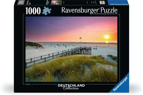 Puzzle 1000 Teile - Sonnenuntergang über Amrum