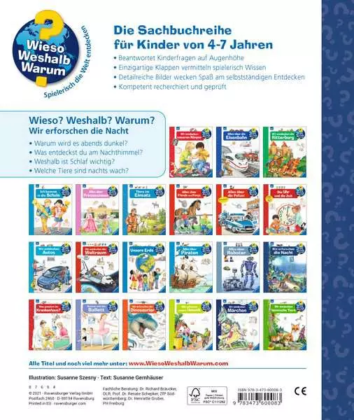 Ravensburger Wieso? Weshalb? Warum?. Band 48 - Wir erforschen die Nacht