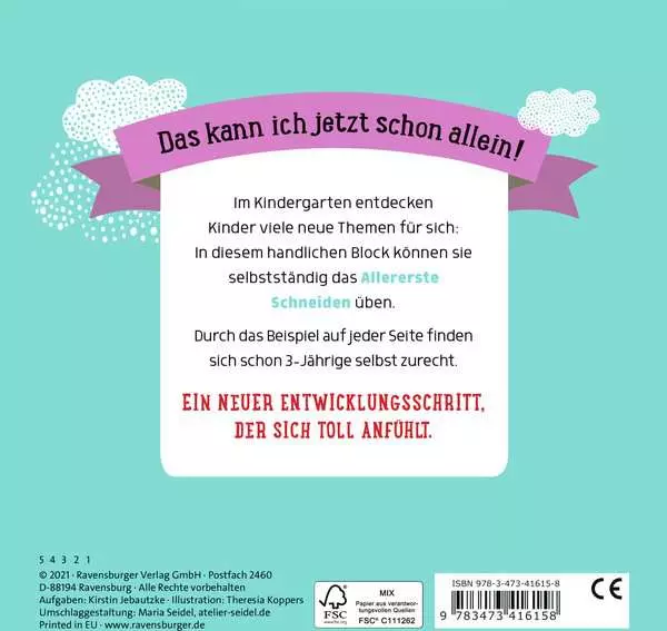 Im Kindergarten: Allererstes Schneiden