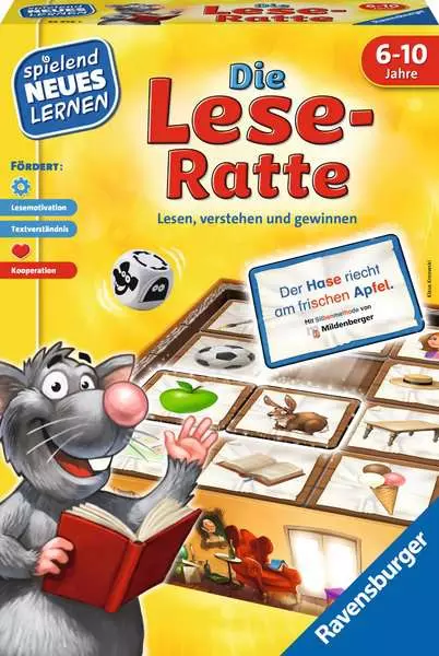 Die Lese-Ratte - Kinderspiel ab 6 Jahren