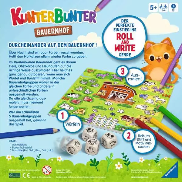 Kunterbunter Bauernhof - Kinderspiel ab 5 Jahren