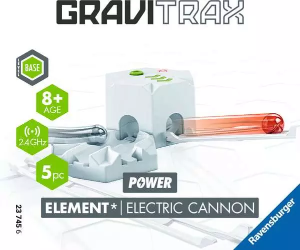 Element Electric Cannon - Kugelbahn-Erweiterung für Kinder ab 8 Jahren