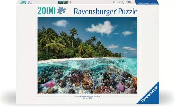 Puzzle 2000 Teile - Ein Tauchgang auf den Malediven