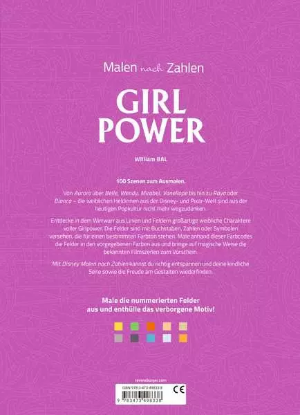Disney - Malen nach Zahlen: Girl Power