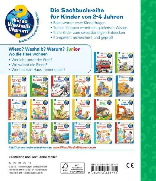 Ravensburger Wieso? Weshalb? Warum? junior. Band 46 - Wo die Tiere wohnen