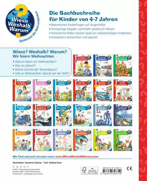 Ravensburger Wieso? Weshalb? Warum?. Band 34 - Wir feiern Weihnachten