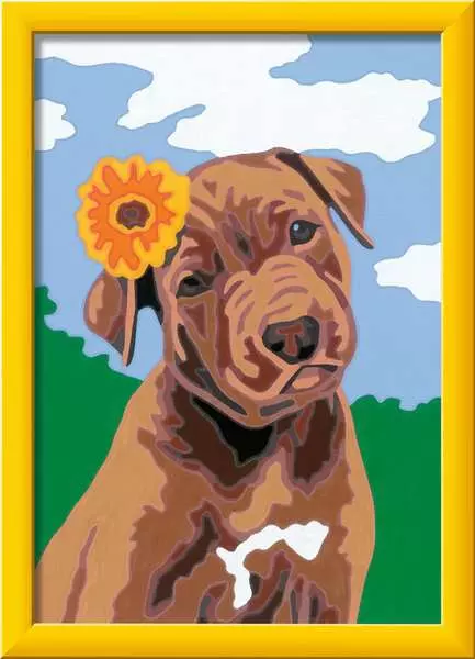 CreArt Bester Freund - Malen nach Zahlen für Kinder ab 7 Jahren