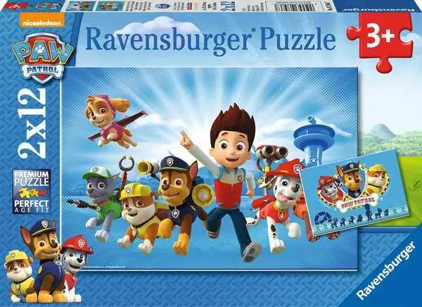 Kinderpuzzle ab 3 Jahren - Ryder und die Paw Patrol - 12 Teile