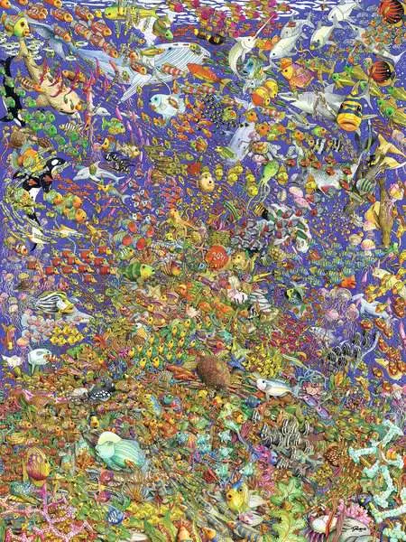 Puzzle 1500 Teile - Viele bunte Fische