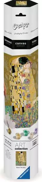 CreArt Leinwand Der Kuss (Klimt) - Malen nach Zahlen für Erwachsene