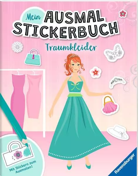 Mein Ausmalstickerbuch - Traumkleider