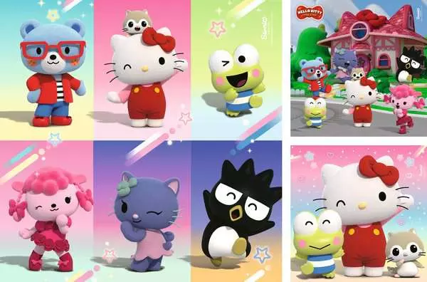 Kinderpuzzle ab 5 Jahren - Abenteuer in Cherry Town - 49 Teile