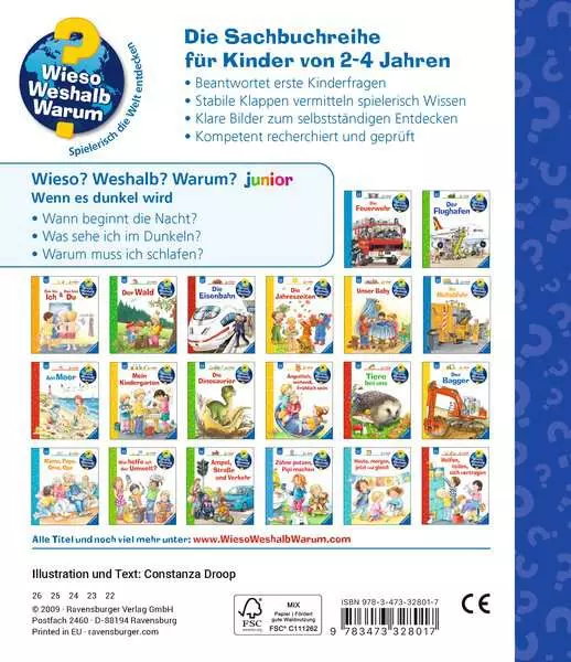 Ravensburger Wieso? Weshalb? Warum? junior. Band 28 - Wenn es dunkel wird