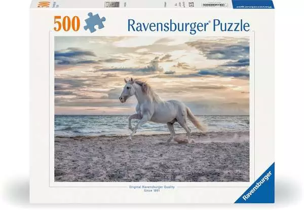 Puzzle 500 Teile - Pferd am Strand