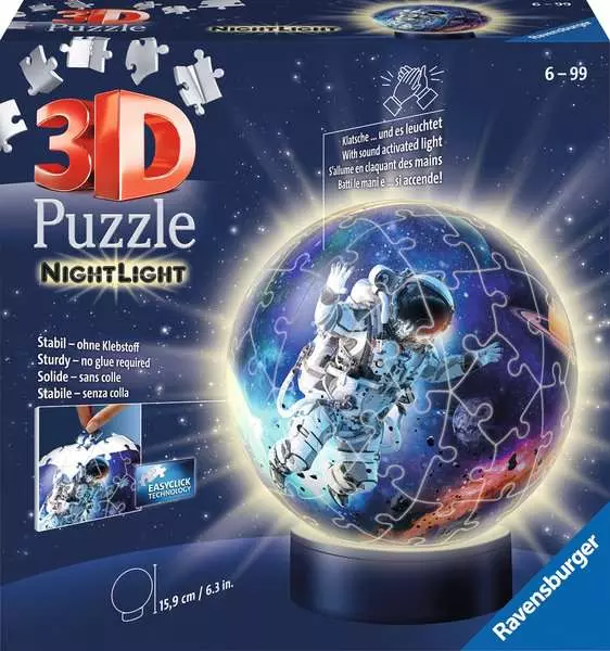 3D Puzzle Nachtlicht Astronauten im Weltall