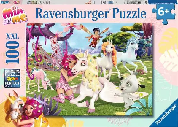 Kinderpuzzle ab 6 Jahren - Wahre Einhorn-Freundschaft - 100 Teile