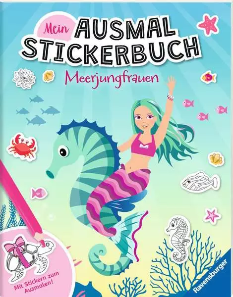 Mein Ausmalstickerbuch - Meerjungfrauen