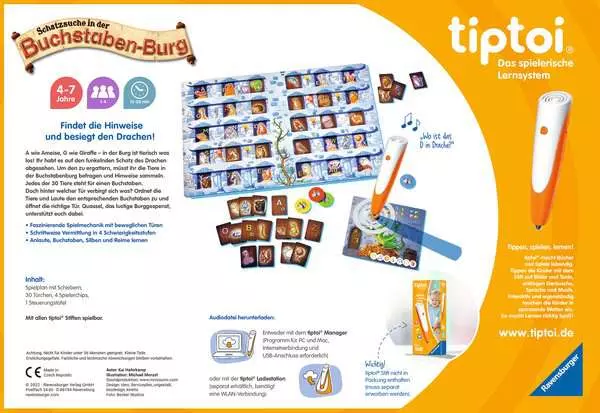 Schatzsuche in der Buchstaben-Burg - Lernspiel ab 4 Jahren