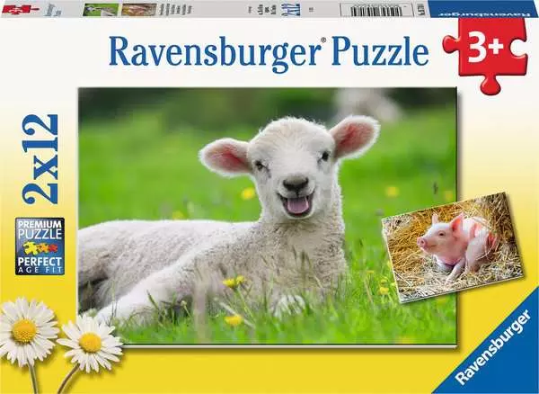 Kinderpuzzle ab 3 Jahren - Unsere Bauernhoftiere - 12 Teile