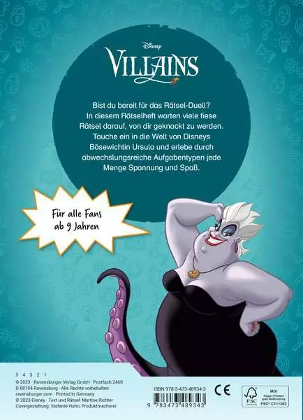 Disney Villains - Fiese Rätsel mit Ursula