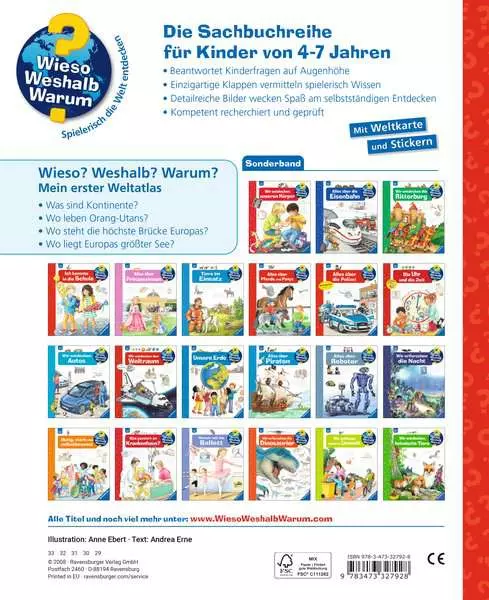 Ravensburger Wieso? Weshalb? Warum? Sonderband - Mein erster Weltatlas