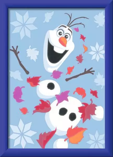 CreArt Fröhlicher Olaf - Malen nach Zahlen für Kinder ab 7 Jahren