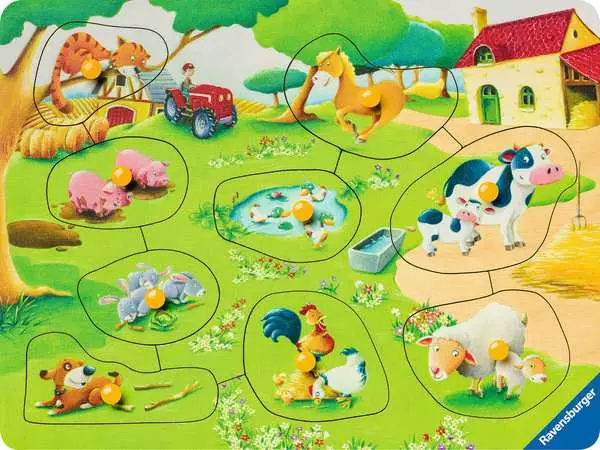 Kinderpuzzle ab 2 Jahren - Kleiner Bauernhof - 9 Teile